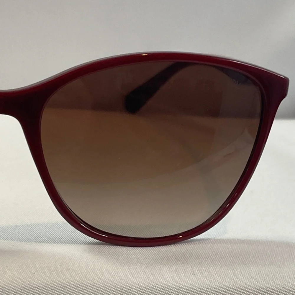 Emporio Armani EA4073 Bordeaux Cat-Eye Sunglasses With Brown Gradient Lenses - Picture 7 of 12
